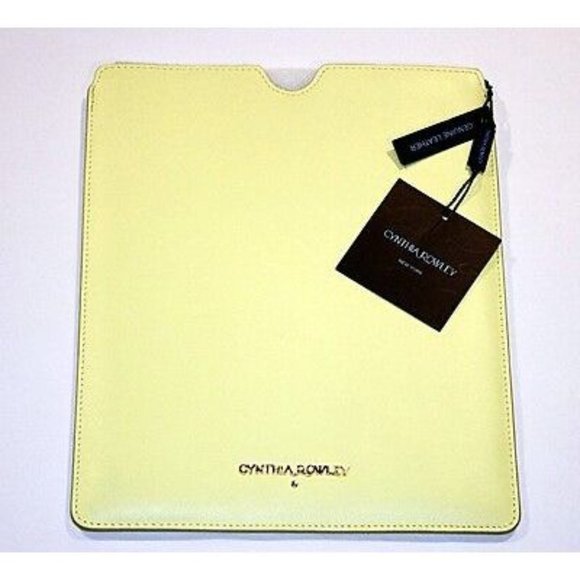 CYNTHIA ROWLEY New York IPAD Case COVER Sleeve GENUINE LEATHER $58